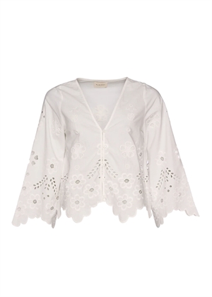 Trine bluse White Cutwork Sissel Edelbo 